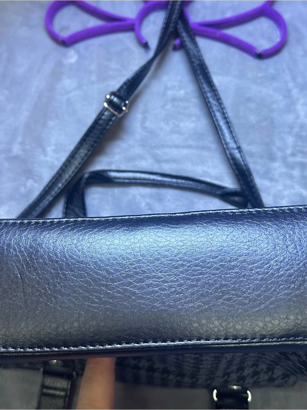 thirty-one Black & Gray Houndstooth Tote